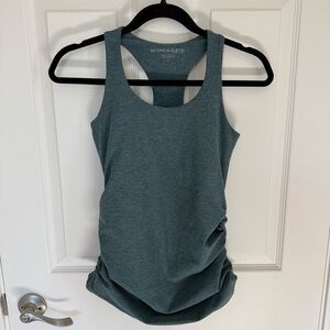 Beyond the Bump Featherweight Let It Grow Racerback Maternity Tank, S
